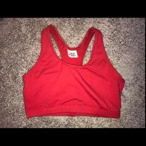 Red Sports Bra Activewear